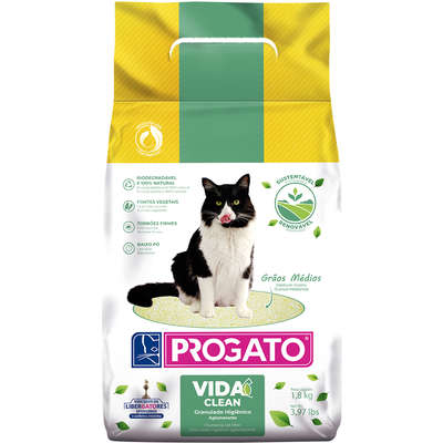 Granulado Higiênico Progato Vida Clean Para Gatos 4kg