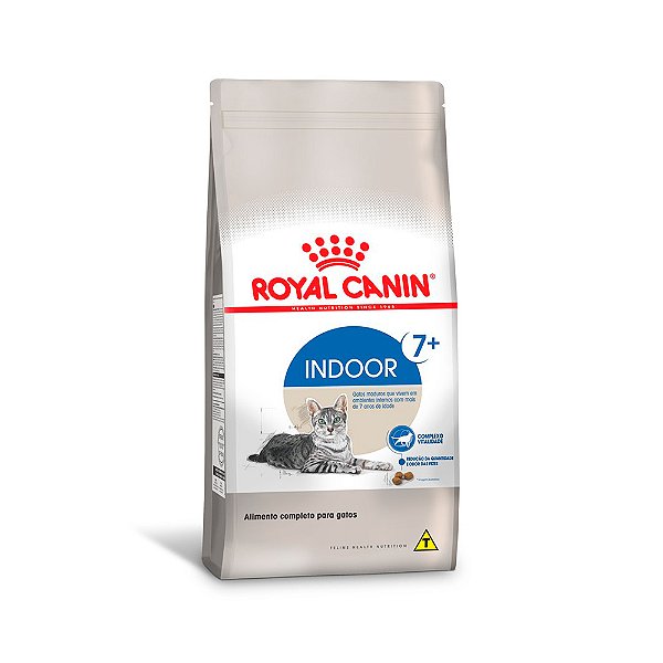Ração Royal Canin Feline Health Nutrition Indoor para Gatos 7+ anos 1,5kg