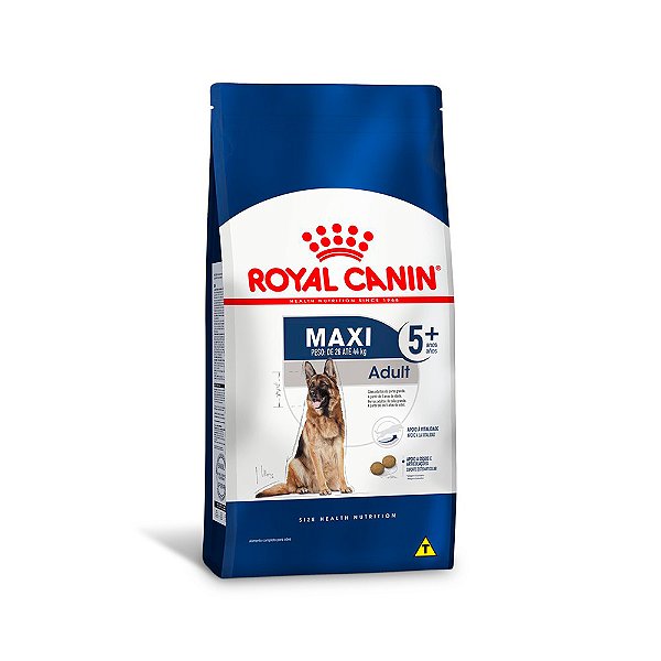 Ração Royal Canin Maxi Adult 5+ para Cães Adultos 5+ anos de Raças Grandes 15kg
