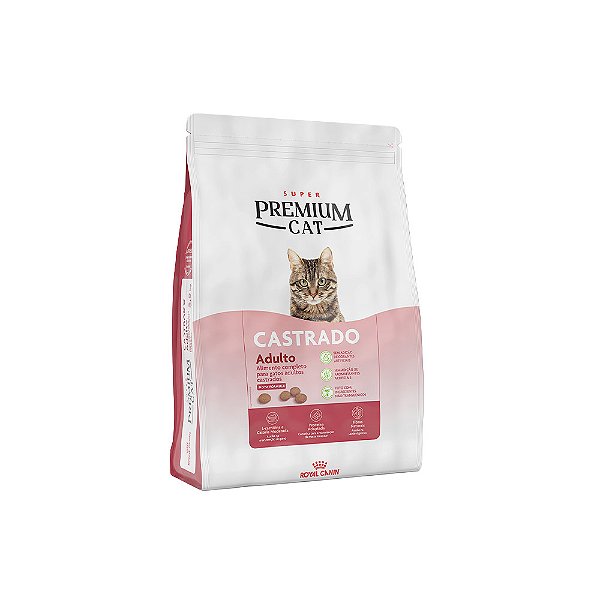 Ração Royal Canin Premium Cat para Gatos Adultos Castrados 1kg