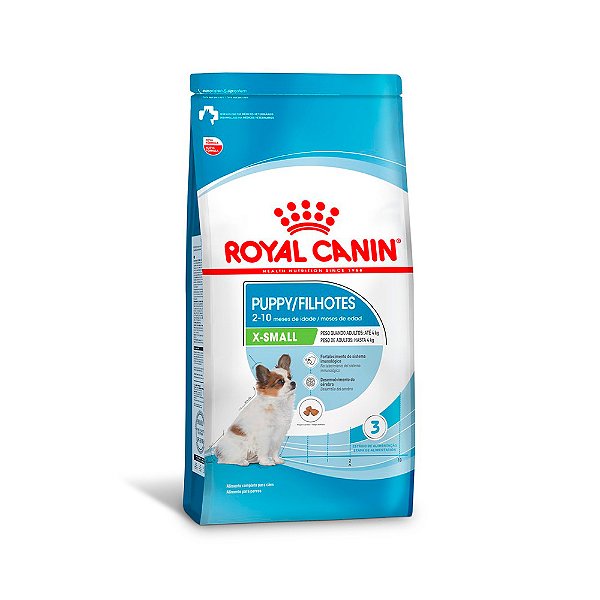 Ração Royal Canin X-Small Junior para Cães Filhotes de Raças Mini 2,5kg