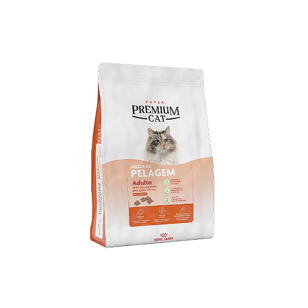 Ração Royal Canin Super Premium Cat Beleza da Pelagem para Gatos Adultos 2,5kg