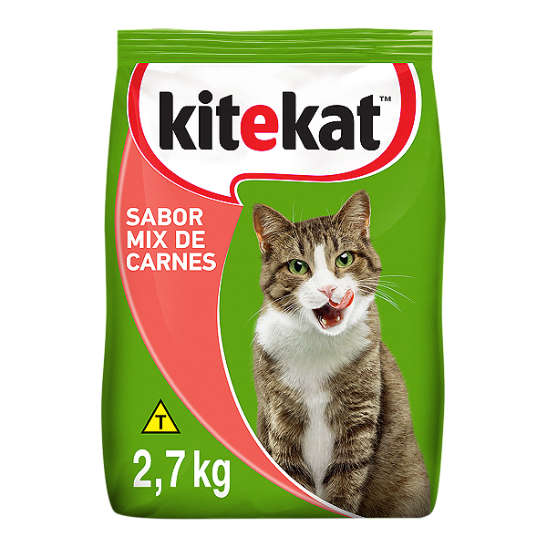 Ração Whiskas Kitekat Sabor Mix para Gatos Adultos 2,7kg