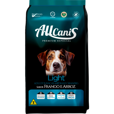 Ração Allcanis Light para Cães de Raças Médias e Grandes 2,5kg