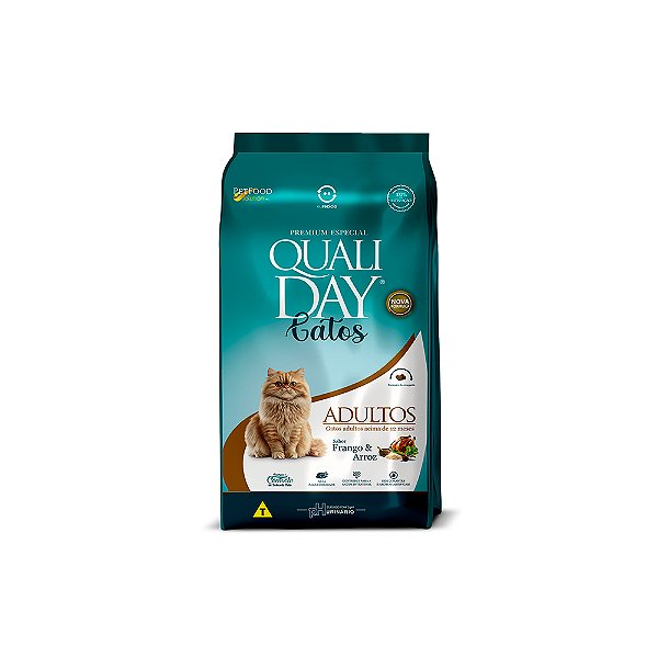 Ração Qualiday Frango para Gatos 2,5kg