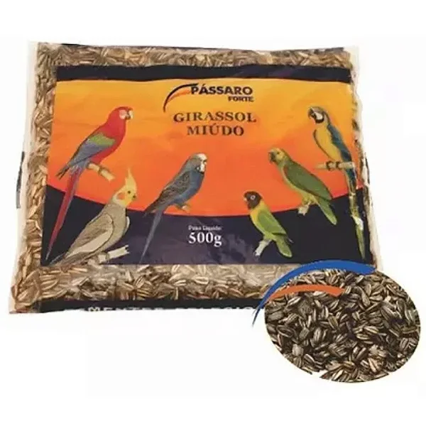 GIRASSOL MIUDO PASSARO FORTE 500G