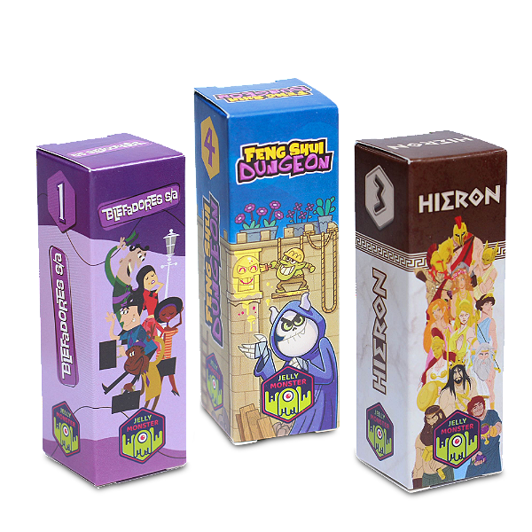 Combo 3 jogos linha Stick (Blefadores SA, Hieron e Feng Shui Dungeon)