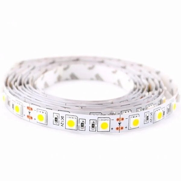 Fita Led 12v 2835-180 Led-10mm-1800lm 3000k IP20 15w (5 metros)