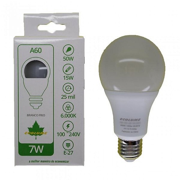 Lamp. Led SMD A55 07W 100~240V 6000K  10010