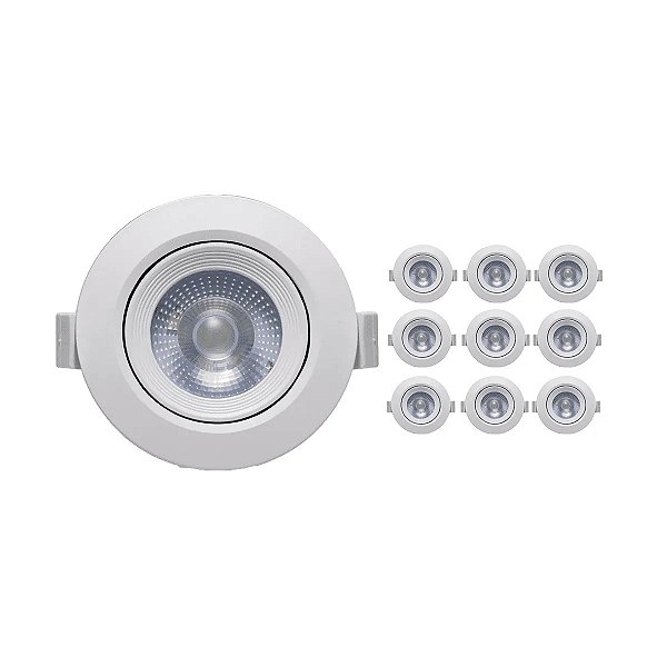 Luminária Spot Led Redondo 6W 6000K 21008