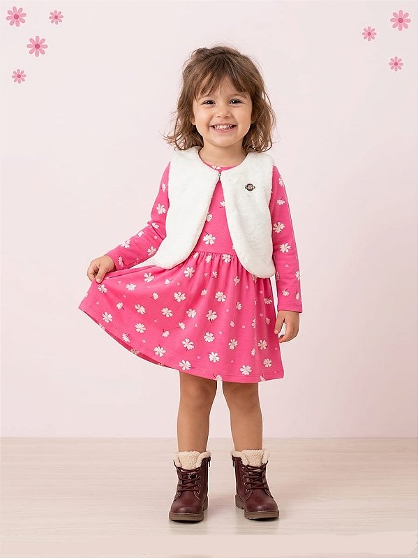 Vestido com colete Brandili