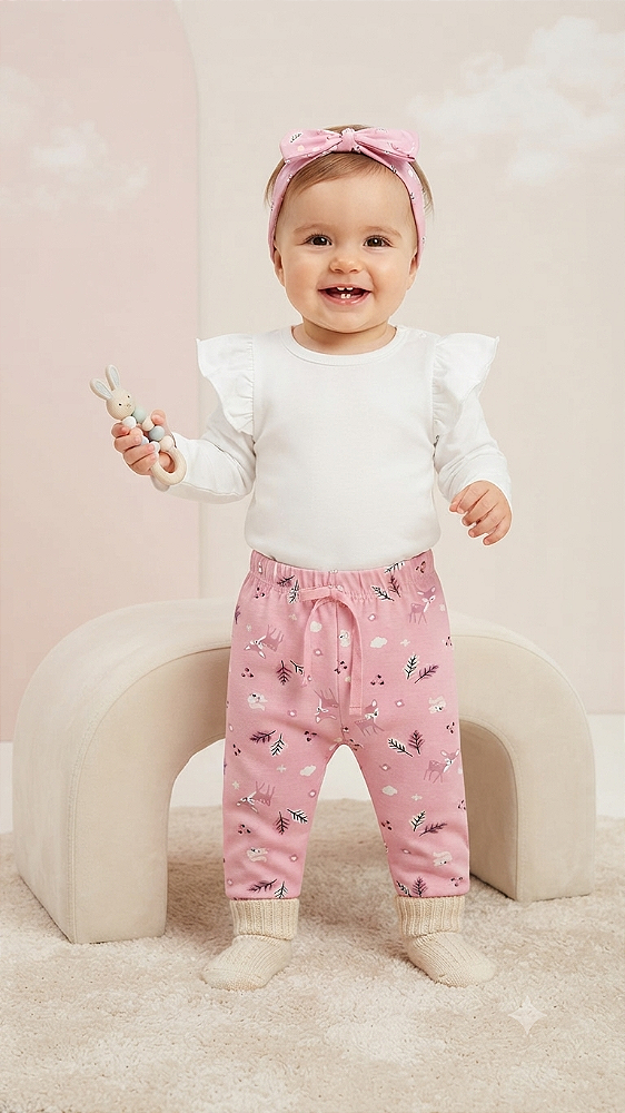 Conjunto Trijunto Baby 100% Algodão para Bebês