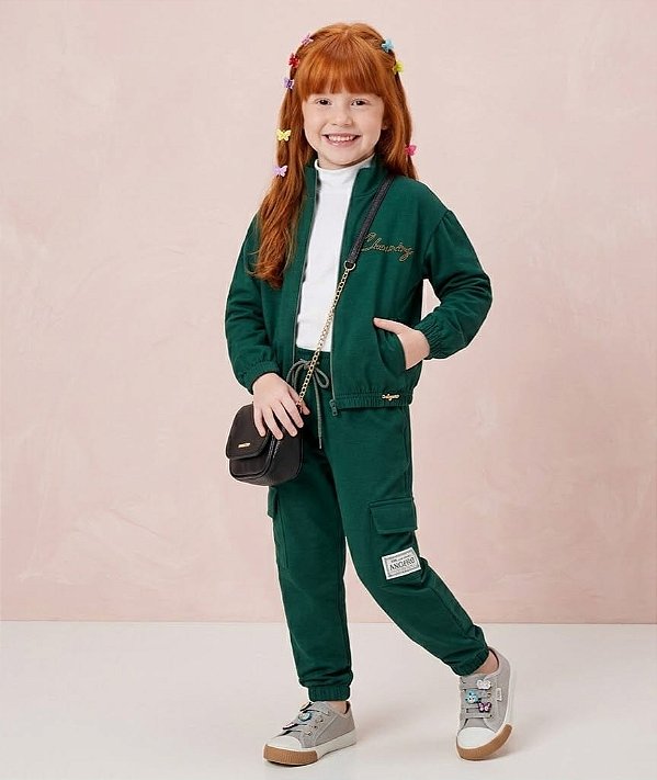 Conjunto Angerô Jaqueta e Calça Cargo Infantil