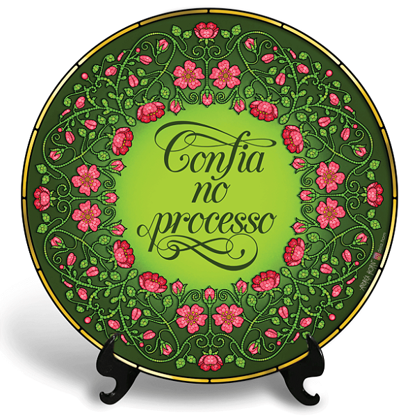 Confia no Processo (Azulejo Redondo)