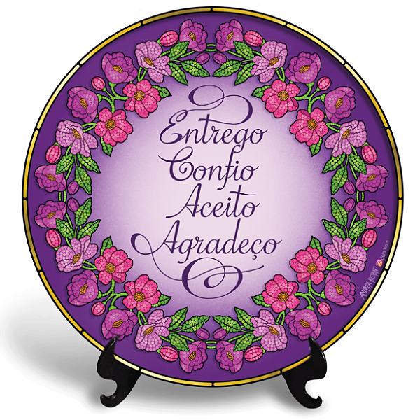 Entrego e Confio (Azulejo Redondo)