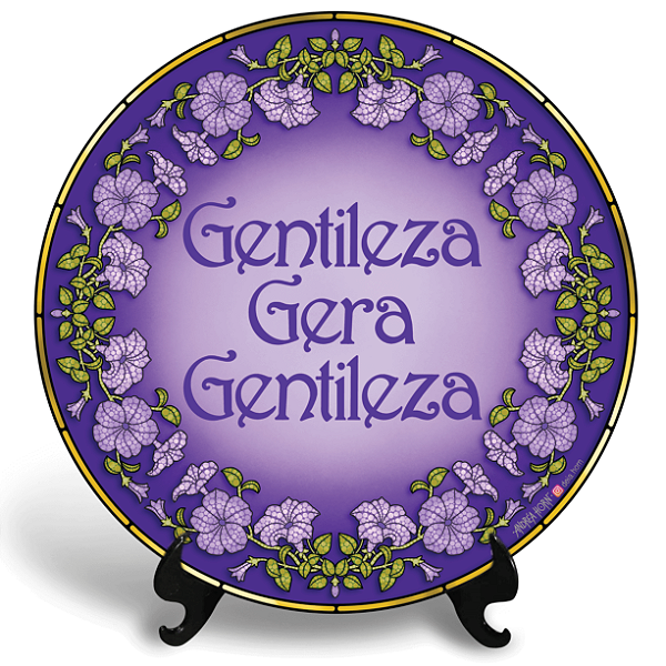 Gentileza Gera Gentileza (Azulejo Redondo)