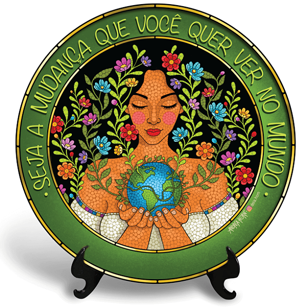 Seja a Mudança (Azulejo Redondo)