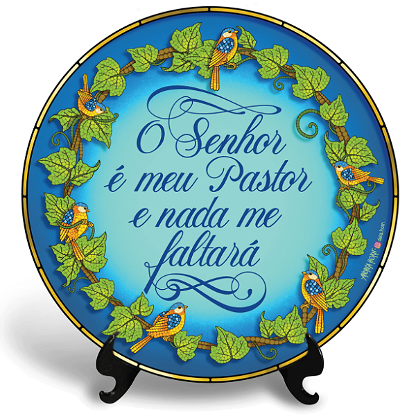 O Senhor é meu Pastor (Azulejo Redondo)