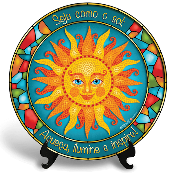 Seja Como o Sol (Azulejo Redondo)