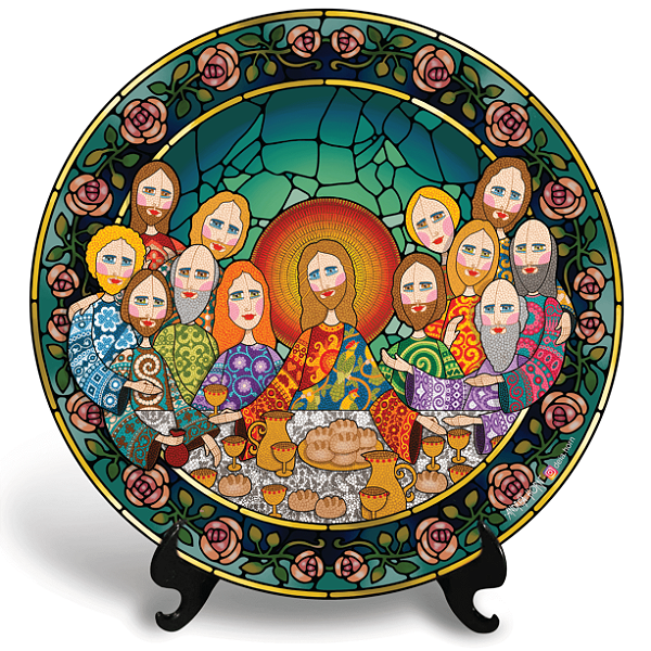 Santa Ceia (Azulejo Redondo)