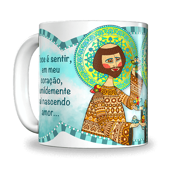 Santa Clara e São Chico (Caneca)