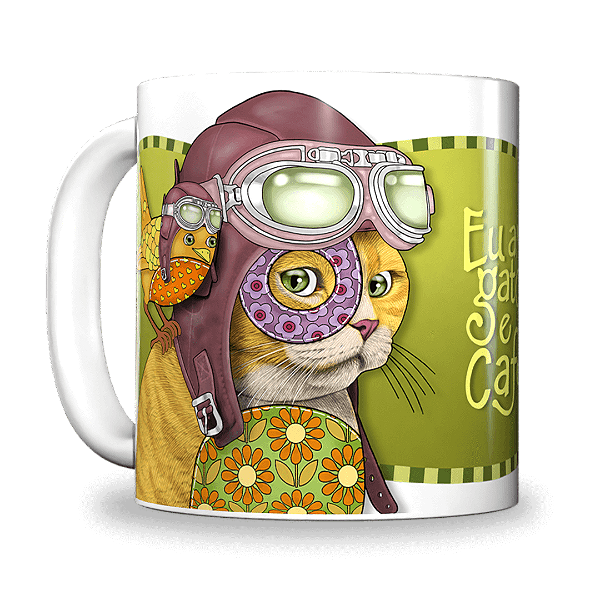 Gato e Café (Caneca)
