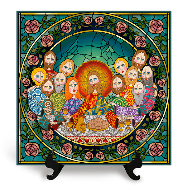 Santa Ceia (Azulejo Quadrado)