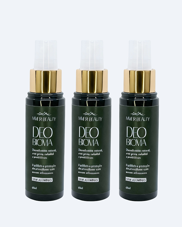KIT 3 DEOBiomada - Desodorante Natural - Mmer Beauty