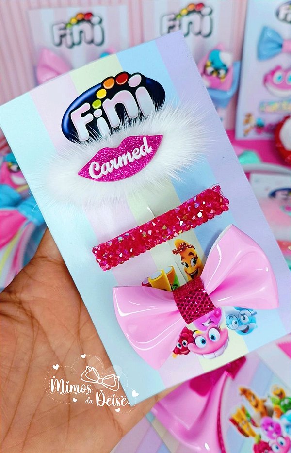 Hair Clip Carmed rosa