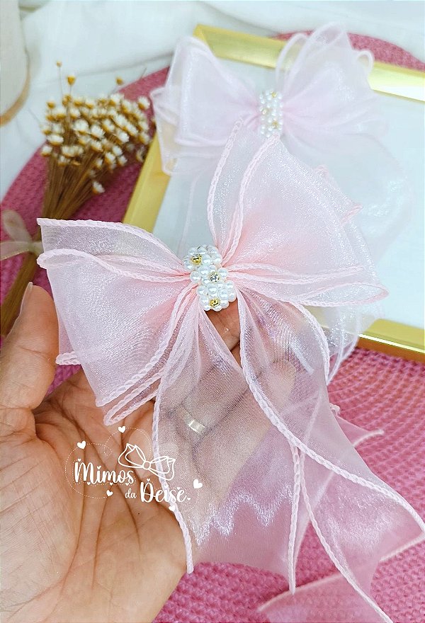 Laço Diva festa salmon