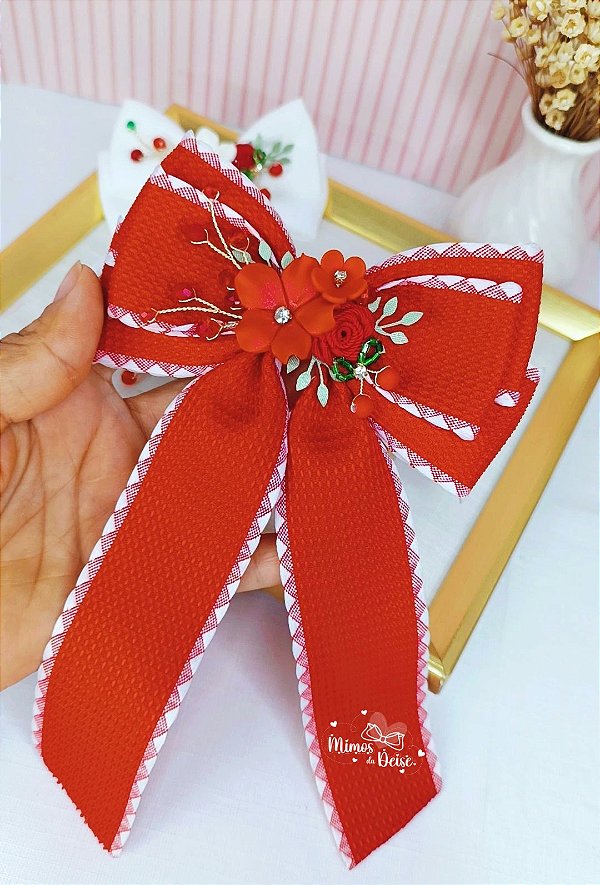 Laço Diva cerejinha