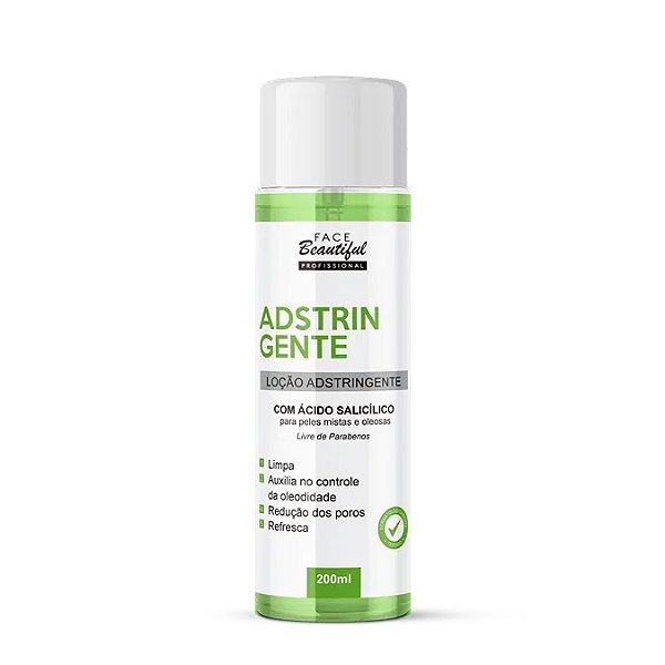 Adstringente Facial Face Beautiful 200ml - Pele Limpa e Tonificada