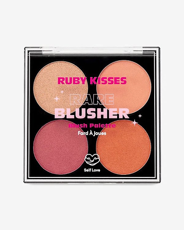 Paleta de Blush Bare - Ruby Kisses - Cobertura natural e acabamento saudável