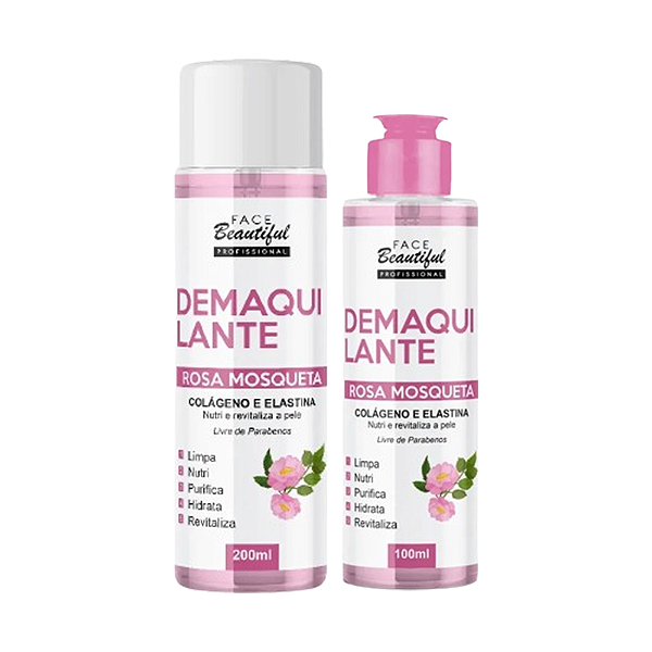 Demaquilante Rosa Mosqueta Face Beautiful: Remove maquiagem e hidrata a pele