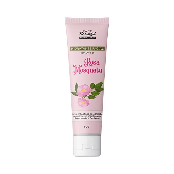 Hidratante Facial Rosa Mosqueta Face Beautiful: Pele hidratada e com aspecto saudável