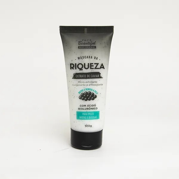 Máscara da Riqueza Bisnaga Face Beautiful: Rejuvenescimento e hidratação