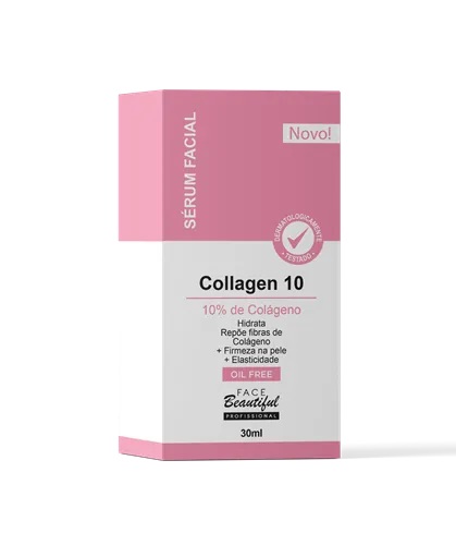 Sérum Facial Collagen 10 Face Beautiful: Pele firme e jovem