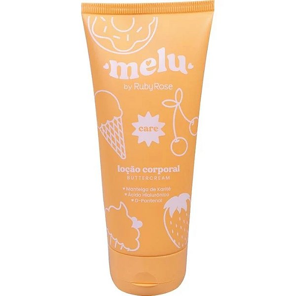 Loção Corporal Buttercream Melu: Hidratação e perfumação prolongada para uma pele macia e aveludada