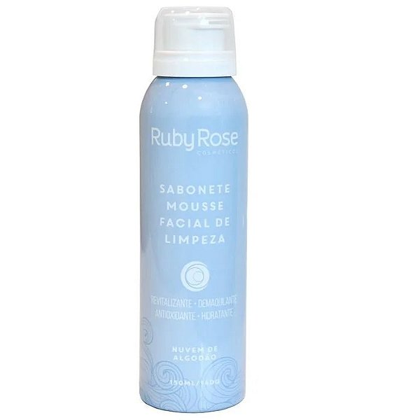 Sabonete Mousse Facial Ruby Rose Nuvem de Algodão: Limpeza suave e refrescante