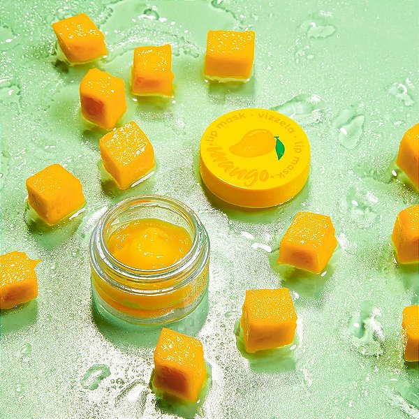 Máscara Hidratante Labial Mango Mask Vizzela: Hidratação e nutrição para lábios macios e sedosos