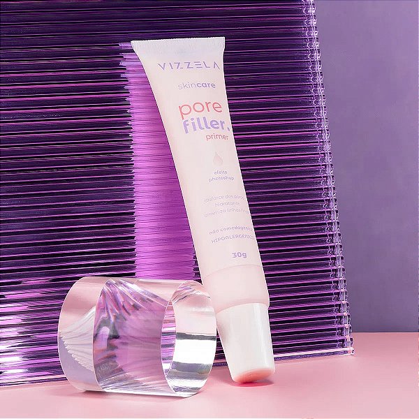 Primer Pore Filler Vizzela: Pele lisa e uniforme sem poros aparentes