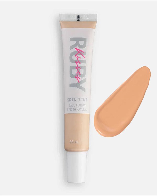 Base Fluida Skin Tint Efeito Natural Ruby Kisses: Pele uniforme e natural