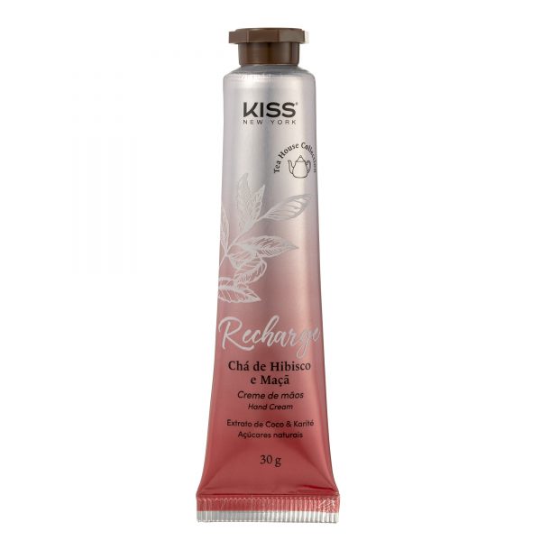 Creme de mãos Recharge Chá de Hibisco e Maçã: Hidratação e refrescância para as mãos