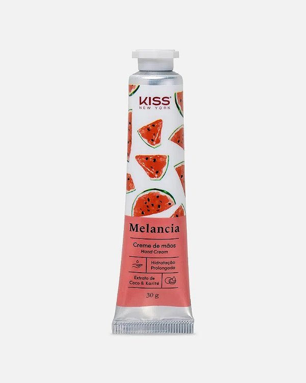 Creme de Mãos Melancia Kiss New York: Hidratação e refrescância com aroma frutado