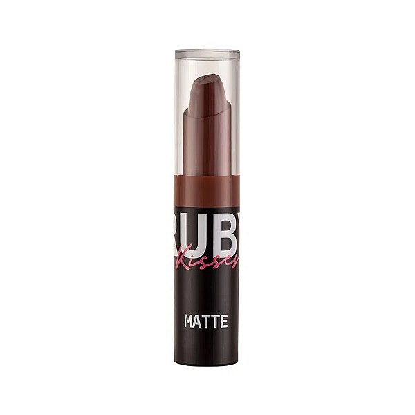 Batom Matte Rosy Brown Ruby Kisses: Cor natural e sofisticada para os lábios
