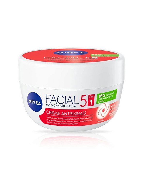 Nivea Creme Facial Antissinais: Reduz rugas e linhas de expressão