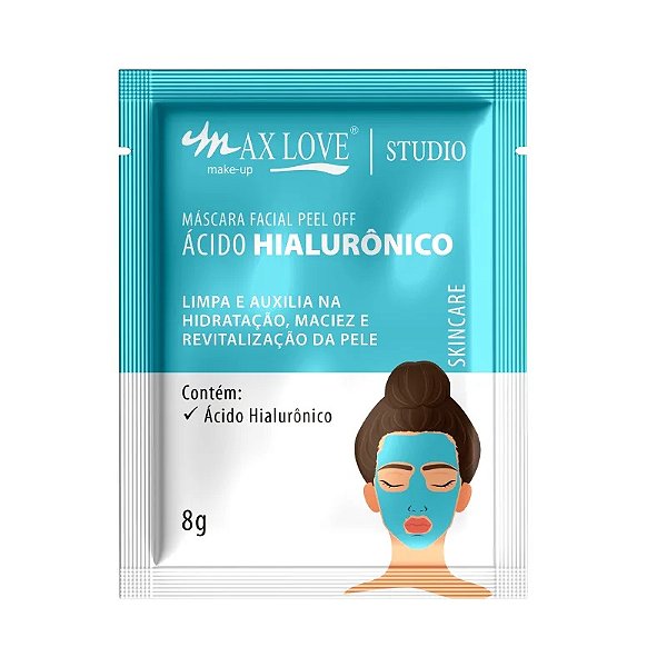 Máscara facial Ácido Hialurônico Max Love: Hidratação e preenchimento