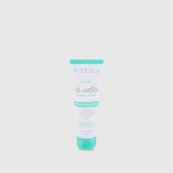 Hidratante Protetor FPS 30 Oil Control Vizzela: Pele hidratada e protegida contra os raios UV