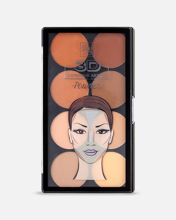 Paleta de Contorno em Pó - Ruby Kisses: Defina e realce seus pontos fortes com maestria