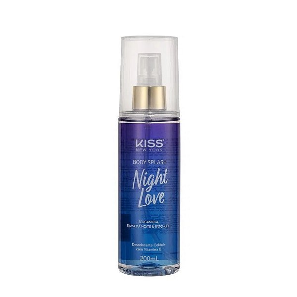 Body Splash Night Love - Kiss New York: Encante seus sentidos com uma fragrância sensual e envolvente